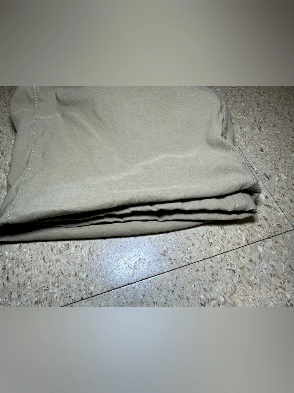 Eddie Bauer Mens Tan Fleece Lined Tech Cargo Pants Stretch Winter Hiking 38x27